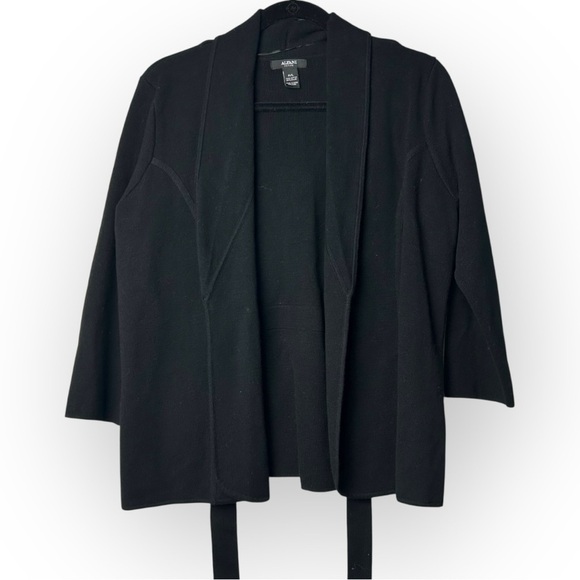 Alfani Petite Black Tie Up Blazer Sweater P/L - Picture 2 of 5